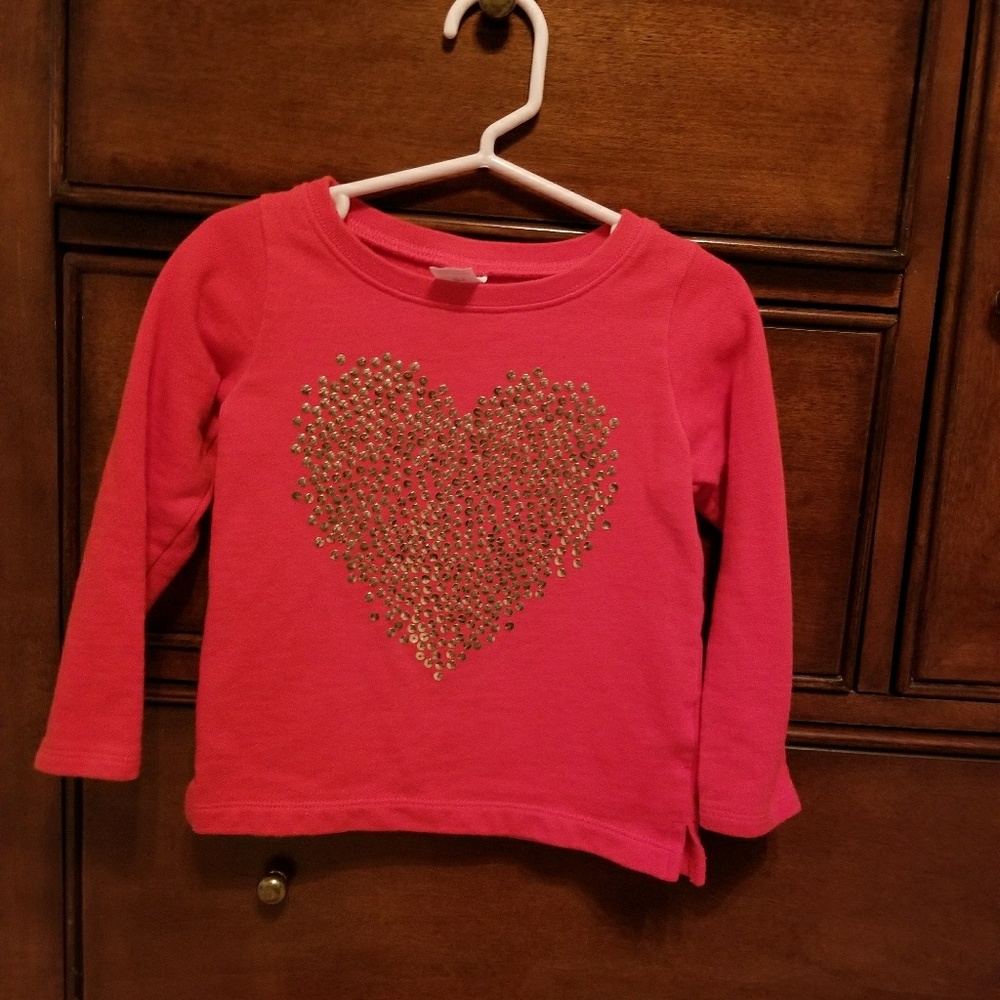 Toddler girls Carters red sweatshirt 3T